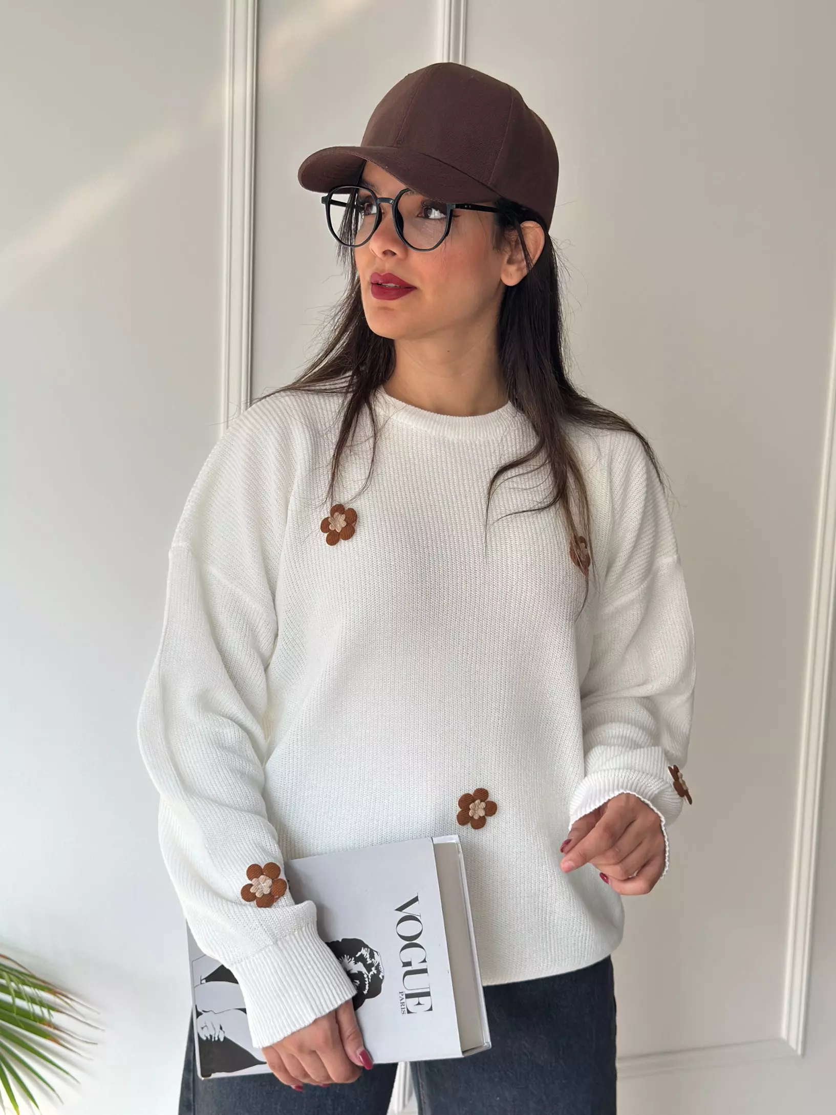 بافت پینترستی بابونه